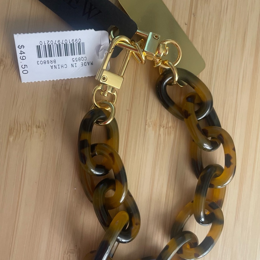 J. Crew Irregular Pearl Necklace with Gold Clasp